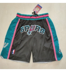 Men's San Antonio Spurs Black Pocket Shorts