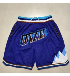 Men's Utah Jazz purple pocket Shorts