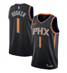Women's Nike Phoenix Suns #1 Devin Booker Black NBA Swingman Statement Edition Jersey