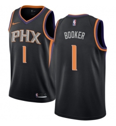 Youth Nike Phoenix Suns #1 Devin Booker Black NBA Swingman Statement Edition Jersey