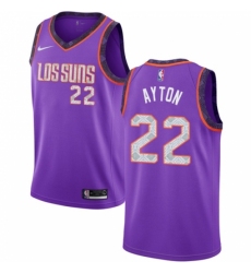 Men's Nike Phoenix Suns #22 Deandre Ayton Swingman Purple NBA Jersey - 2018 19 City Edition