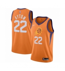 Men's Phoenix Suns #22 Deandre Ayton Authentic Orange Finished Basketball Jersey - Statement Edition