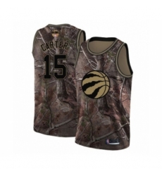 Men's Toronto Raptors #15 Vince Carter Swingman Camo Realtree Collection 2019 Basketball Finals Bound Jersey