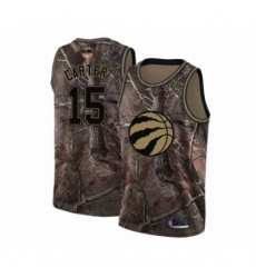 Women's Toronto Raptors #15 Vince Carter Swingman Camo Realtree Collection 2019 Basketball Finals Bound Jersey