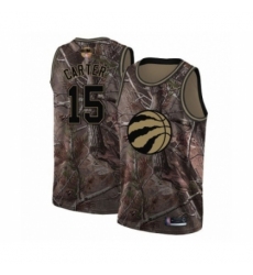 Youth Toronto Raptors #15 Vince Carter Swingman Camo Realtree Collection 2019 Basketball Finals Bound Jersey