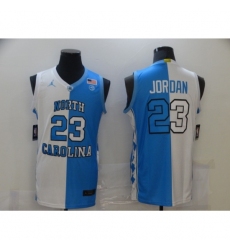 Men's Chicago Bulls #23 Michael Jordan Blue-White Swingman Basketball Jersey