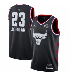 Men's Nike Chicago Bulls #23 Michael Jordan Black Basketball Jordan Swingman 2019 All-Star Game Jersey