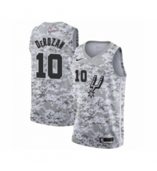 Men's San Antonio Spurs #10 DeMar DeRozan White Swingman Jersey - Earned Edition