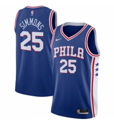 Men's Philadelphia 76ers #25 Ben Simmons Nike Royal 2020-21 Swingman Jersey