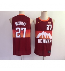 Men's Denver Nuggets #27 Jamal Murray Nike Red City Player Jersey