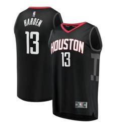 Men's Houston Rockets #13 James Harden Fanatics Branded Black 2020-21 Fast Break Player Jersey