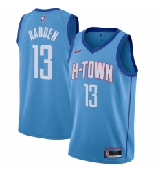 Men's Houston Rockets #13 James Harden Nike Blue 2020-21 Swingman Player Jersey