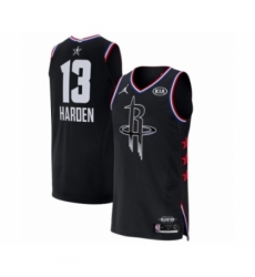 Men's Jordan Houston Rockets #13 James Harden Authentic Black 2019 All-Star Game Basketball Jersey