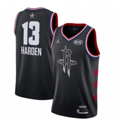 Men's Nike Houston Rockets #13 James Harden Black Basketball Jordan Swingman 2019 All-Star Game Jersey