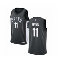 Women's Brooklyn Nets #11 Kyrie Irving Authentic Gray Basketball Jersey Statement Edition