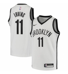 Youth Brooklyn Nets #11 Kyrie Irving Nike White 2020-21 Swingman Jersey