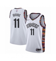 Youth Brooklyn Nets #11 Kyrie Irving Swingman White Basketball Jersey - 2019 20 City Edition