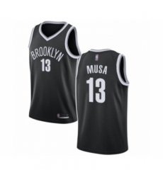 Women's Brooklyn Nets #13 Dzanan Musa Authentic Black Basketball Jersey - Icon Edition