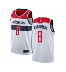 Men's Washington Wizards #8 Rui Hachimura Authentic White Basketball Jersey - Association Edition