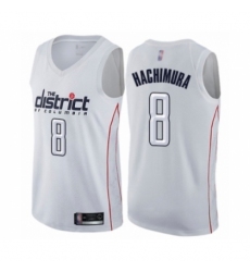Men's Washington Wizards #8 Rui Hachimura Authentic White Basketball Jersey - City Edition