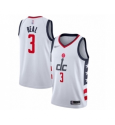 Men's Washington Wizards #3 Bradley Beal Swingman White Basketball Jersey - 2019 20 City Edition