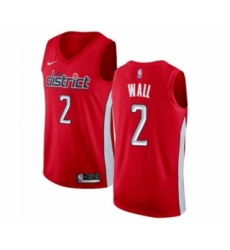 Women's Nike Washington Wizards #2 John Wall Red Swingman Jersey - Earned Edition