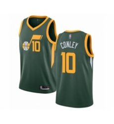 Men's Utah Jazz #10 Mike Conley Green Swingman Jersey - Earned Edition