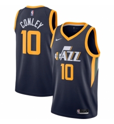 Men's Utah Jazz #10 Mike Conley Nike Navy 2020-21 Swingman Jersey