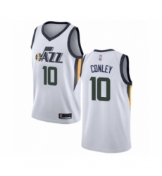 Youth Utah Jazz #10 Mike Conley Swingman White Basketball Jersey - Association Edition