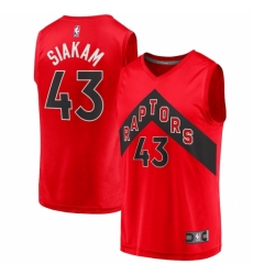 Men's Toronto Raptors #43 Pascal Siakam Fanatics Branded Red 2020-21 Fast Break Replica Player Jersey