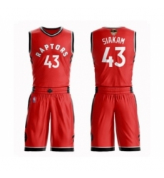 Men's Toronto Raptors #43 Pascal Siakam Swingman Red 2019 Basketball Finals Bound Suit Jersey - Icon Edition