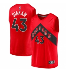 Youth Toronto Raptors #43 Pascal Siakam Fanatics Branded Red 2020-21 Fast Break Player Jersey