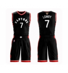 Women's Toronto Raptors #7 Kyle Lowry Swingman Black 2019 Basketball Finals Bound Suit Jersey Statement Edition