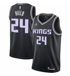 Men's Sacramento Kings #24 Buddy Hield Jordan Brand Black 2020-21 Swingman Jersey