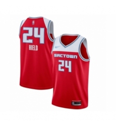 Men's Sacramento Kings #24 Buddy Hield Swingman Red Basketball Jersey - 2019-20 City Edition