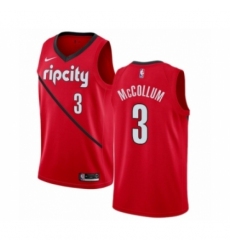 Men's Nike Portland Trail Blazers #3 C.J. McCollum Red Swingman Jersey - Earned Edition
