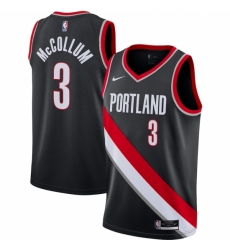 Men's Portland Trail Blazers #3 C.J. McCollum Nike Black 2020-21 Swingman Jersey