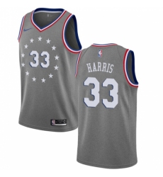 Men's Nike Philadelphia 76ers #33 Tobias Harris Gray NBA Swingman City Edition 2018-19 Jersey