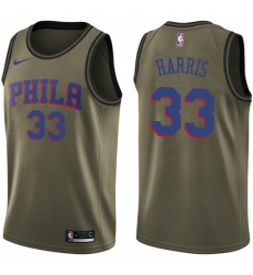 Men's Nike Philadelphia 76ers #33 Tobias Harris Green NBA Swingman Salute to Service Jersey