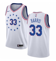 Men's Nike Philadelphia 76ers #33 Tobias Harris White NBA Swingman Earned Edition Jersey