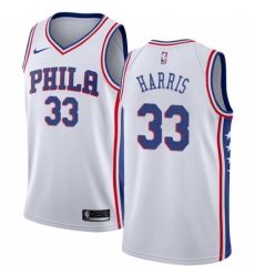 Women's Nike Philadelphia 76ers #33 Tobias Harris White NBA Swingman Association Edition Jersey