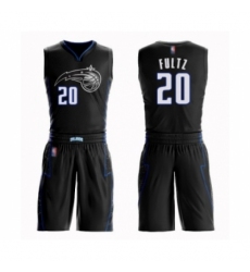 Men's Orlando Magic #20 Markelle Fultz Authentic Black Basketball Suit Jersey - City Edition