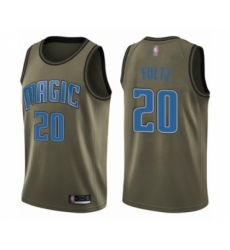 Men's Orlando Magic #20 Markelle Fultz Swingman Green Salute to Service Basketball Jersey