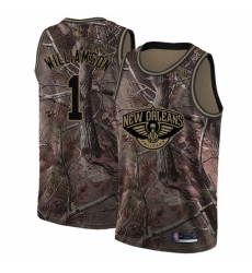 Women's Nike New Orleans Pelicans #1 Zion Williamson Camo NBA Swingman Realtree Collection Jersey