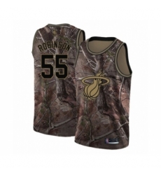 Youth Miami Heat #55 Duncan Robinson Swingman Camo Realtree Collection Basketball Jersey