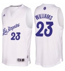 Men's Los Angeles Lakers #23 Lou Williams 2016-2017 Christmas Day White NBA Swingman Jersey