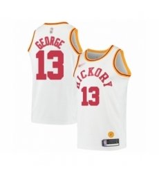 Women's Indiana Pacers #13 Paul George Swingman White Hardwood Classics Basketball Jersey