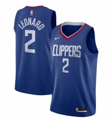 Men's LA Clippers #2 Kawhi Leonard Nike Royal 2020-21 Swingman Jersey