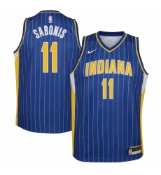 Youth Indiana Pacers #11 Domantas Sabonis Nike Royal 2020-21 Swingman Jersey