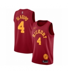Men's Indiana Pacers #4 Victor Oladipo Authentic Red Hardwood Classics Basketball Jersey